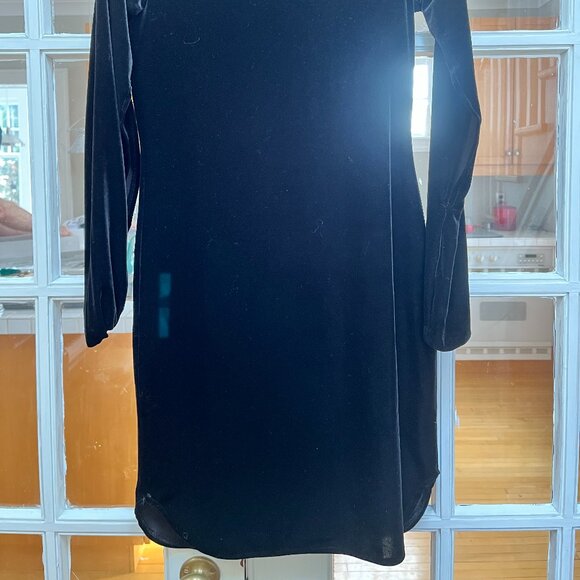 Black velour Cheap Monday dress, Size Medium - Picture 2 of 5